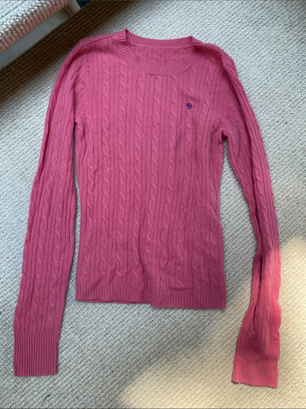 Vintage y2k Abercrombie & Fitch pink cashmere blend sweater